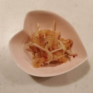 レンジでモヤシの中華和え